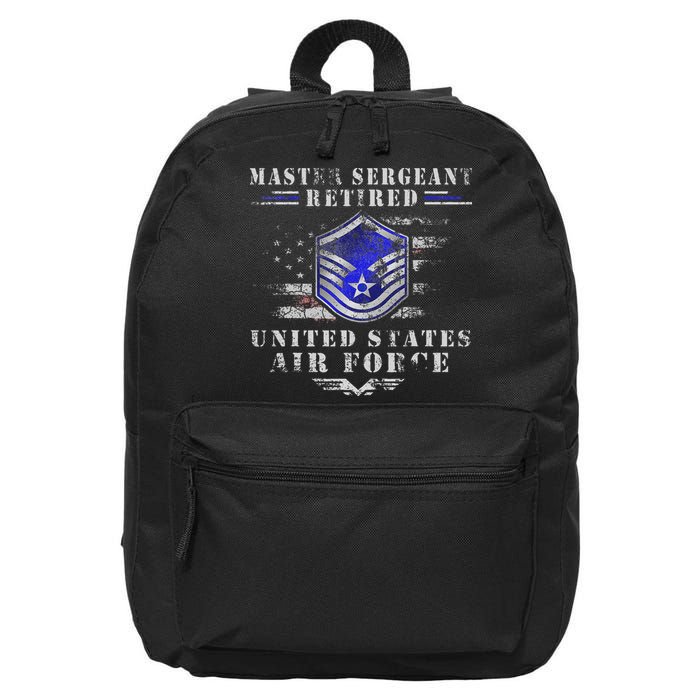 Master Sergeant Retired Military Retirement 16 in Basic Backpack