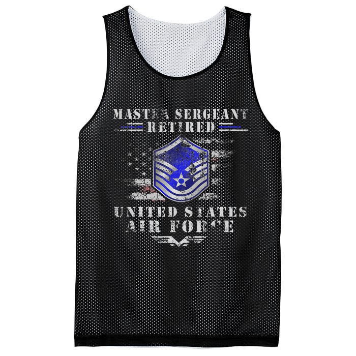 Master Sergeant Retired Military Retirement Mesh Reversible Basketball Jersey Tank