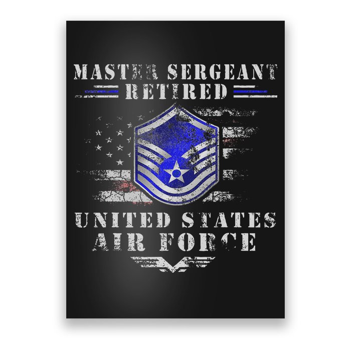 Master Sergeant Retired Military Retirement Poster