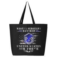 Master Sergeant Retired Military Retirement 25L Jumbo Tote
