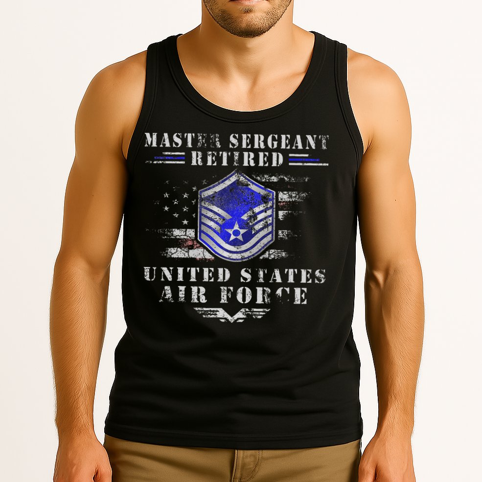 Master Sergeant Retired Military Retirement Tank Top