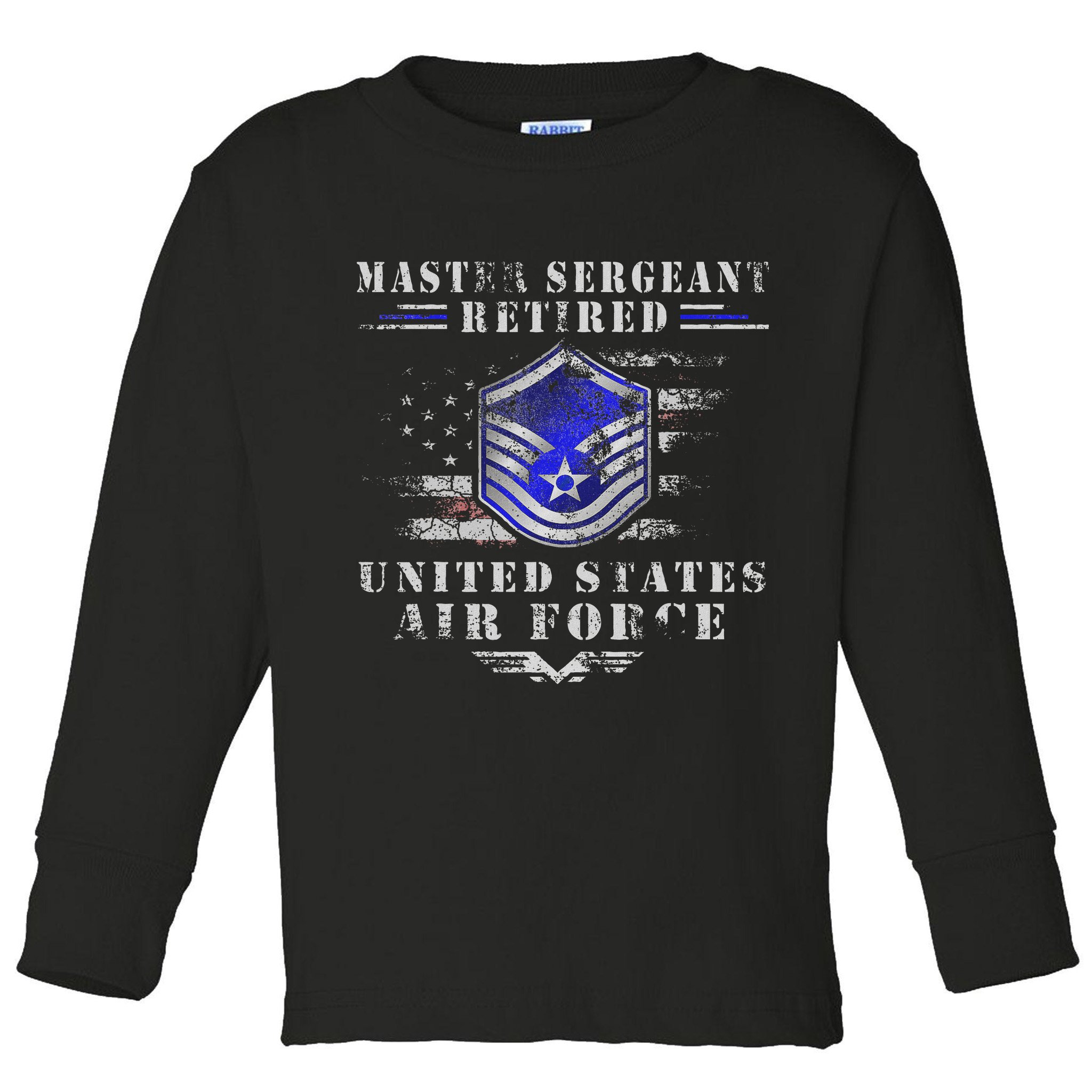 Master Sergeant Retired Military Retirement Toddler Long Sleeve Shirt