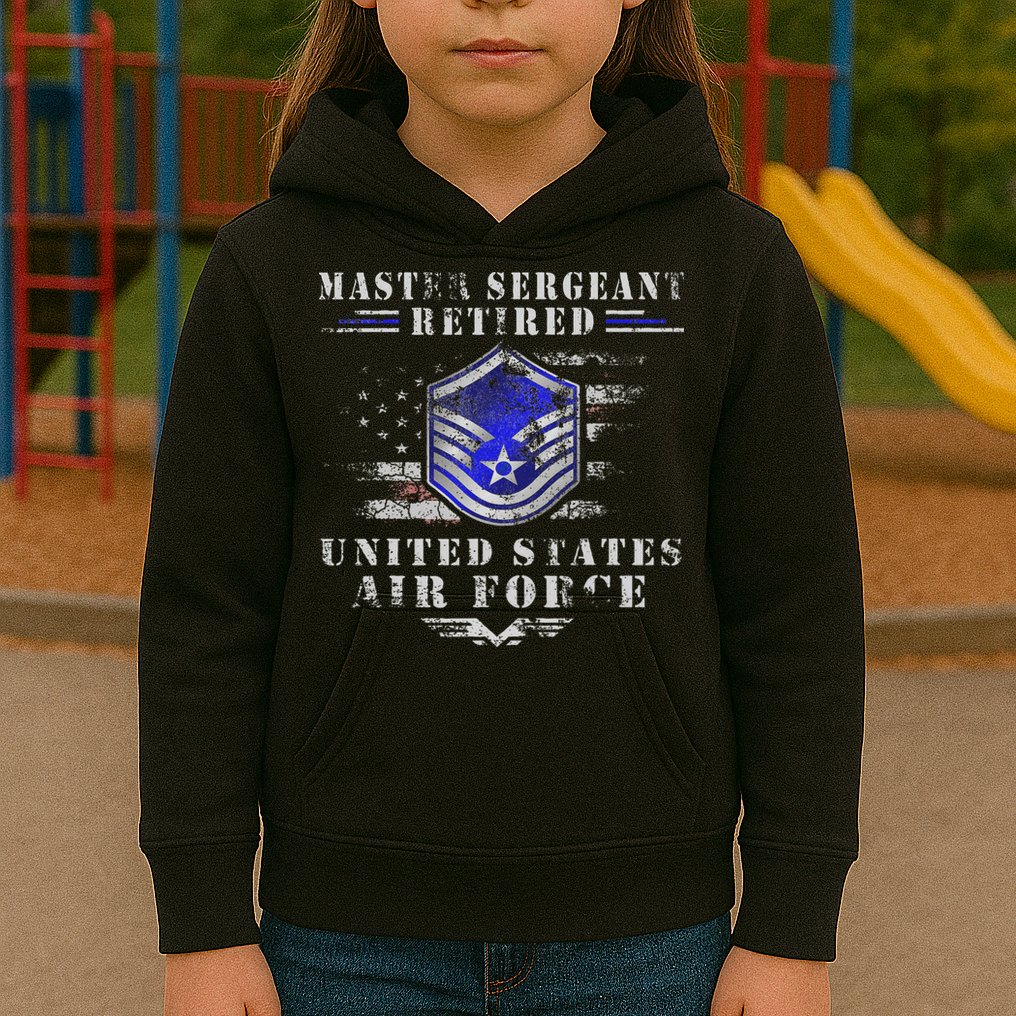 Master Sergeant Retired Military Retirement Kids Hoodie