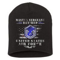 Master Sergeant Retired Military Retirement Short Acrylic Beanie
