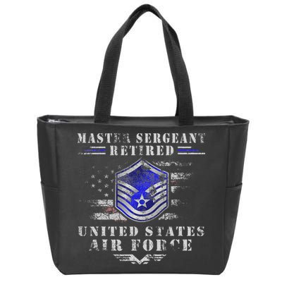 Master Sergeant Retired Military Retirement Zip Tote Bag
