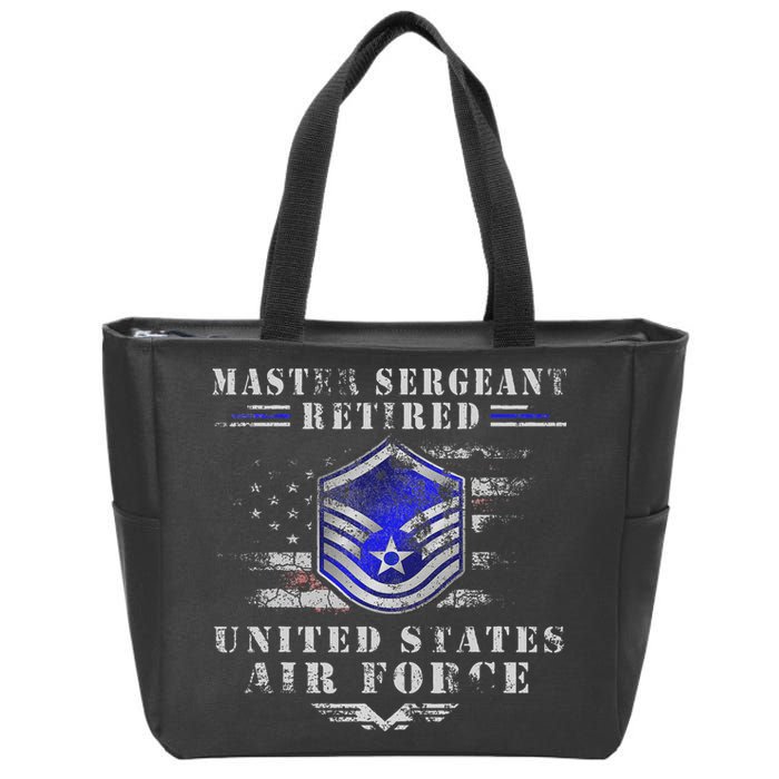 Master Sergeant Retired Military Retirement Zip Tote Bag