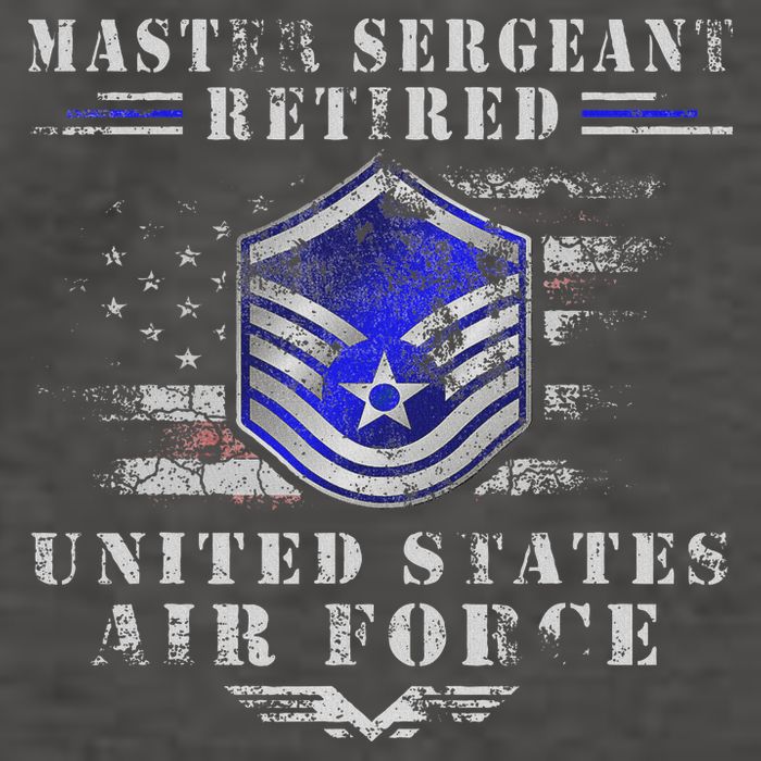Master Sergeant Retired Military Retirement Vector Backpack