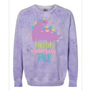 Mommy Saurus Rex Funny Dinosaur for Wo and Moms Colorblast Crewneck Sweatshirt