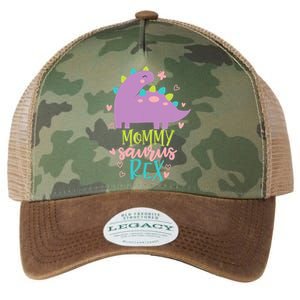 Mommy Saurus Rex Funny Dinosaur for Wo and Moms Legacy Tie Dye Trucker Hat