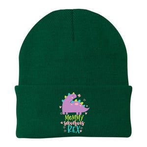 Mommy Saurus Rex Funny Dinosaur for Wo and Moms Knit Cap Winter Beanie