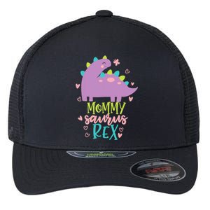 Mommy Saurus Rex Funny Dinosaur for Wo and Moms Flexfit Unipanel Trucker Cap