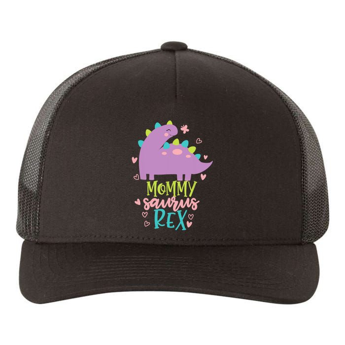 Mommy Saurus Rex Funny Dinosaur for Wo and Moms Yupoong Adult 5-Panel Trucker Hat