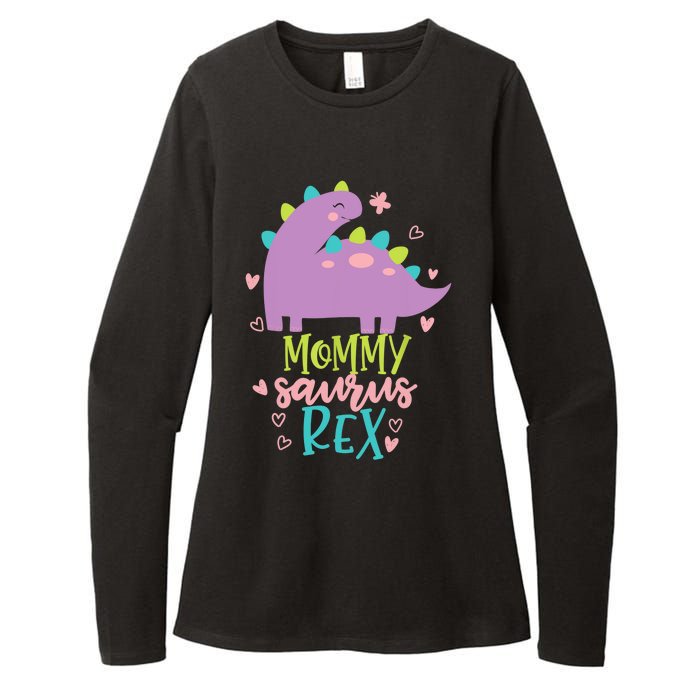 Mommy Saurus Rex Funny Dinosaur for Wo and Moms Womens CVC Long Sleeve Shirt