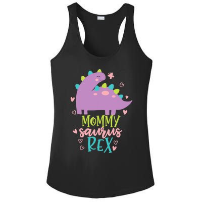 Mommy Saurus Rex Funny Dinosaur for Wo and Moms Ladies PosiCharge Competitor Racerback Tank