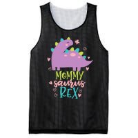 Mommy Saurus Rex Funny Dinosaur for Wo and Moms Mesh Reversible Basketball Jersey Tank