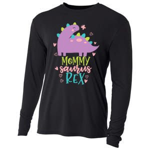 Mommy Saurus Rex Funny Dinosaur for Wo and Moms Cooling Performance Long Sleeve Crew