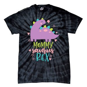 Mommy Saurus Rex Funny Dinosaur for Wo and Moms Tie-Dye T-Shirt