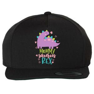 Mommy Saurus Rex Funny Dinosaur for Wo and Moms Wool Snapback Cap