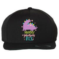 Mommy Saurus Rex Funny Dinosaur for Wo and Moms Wool Snapback Cap