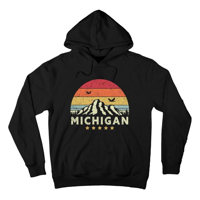 Michigan Shirt. Retro Style MI, USA Hoodie