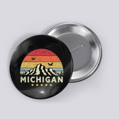 Michigan Shirt. Retro Style MI, USA Button