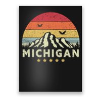 Michigan Shirt. Retro Style MI, USA Poster