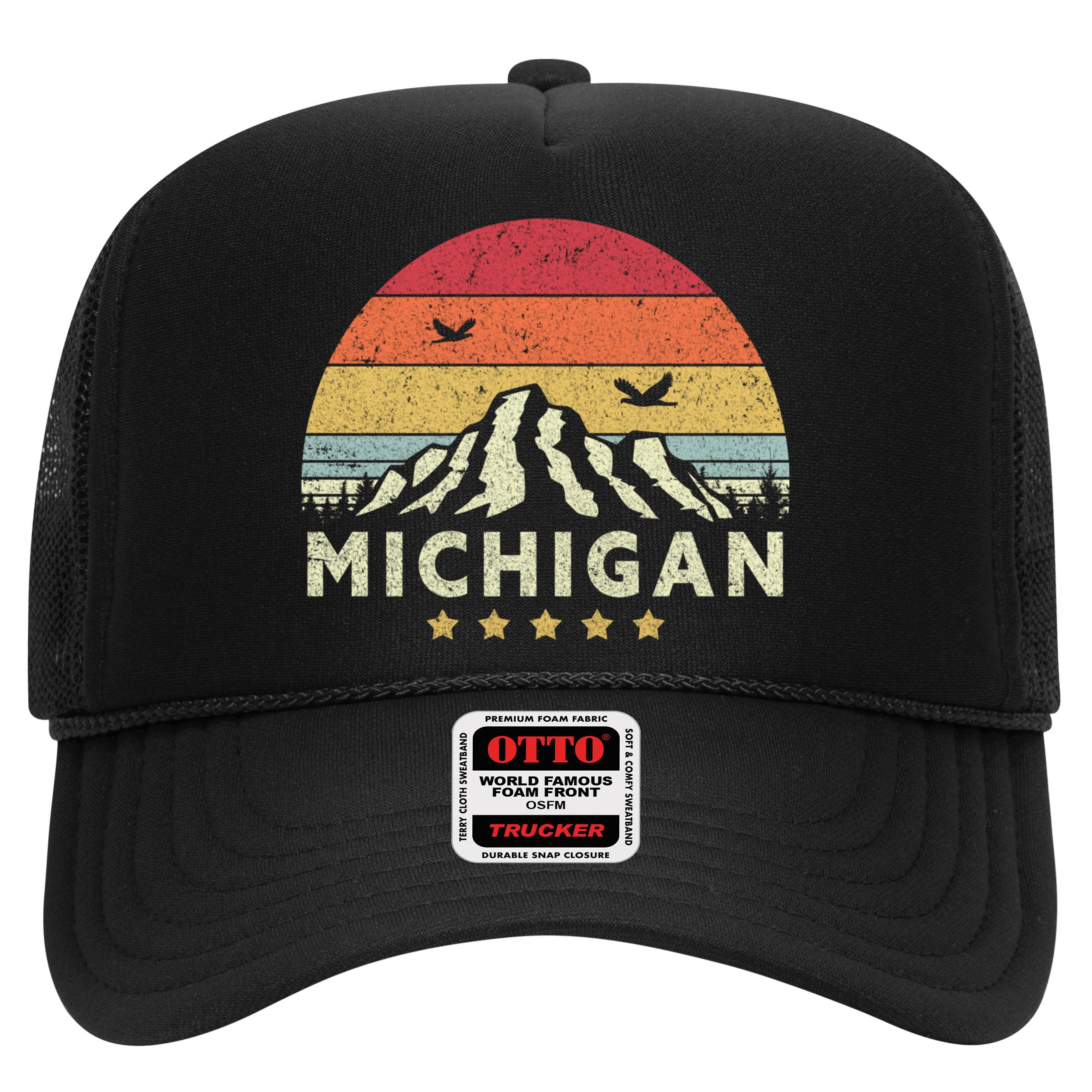 Michigan Shirt. Retro Style MI, USA Hat