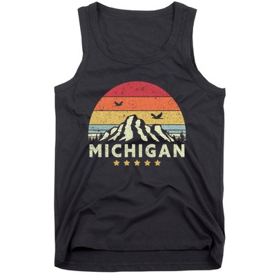 Michigan Shirt. Retro Style MI, USA Tank Top