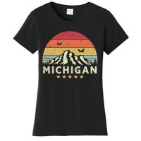 Michigan Shirt. Retro Style MI, USA Women's T-Shirt