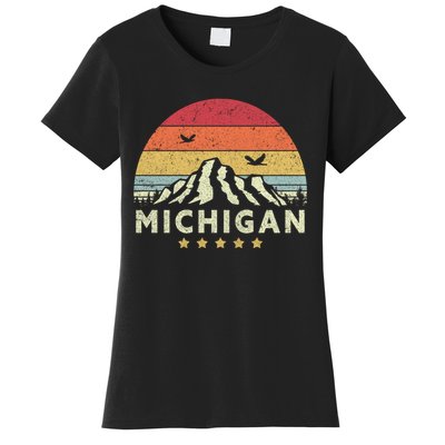 Michigan Shirt. Retro Style MI, USA Women's T-Shirt