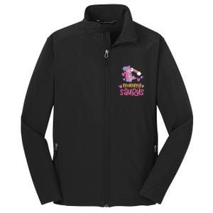 Mommy Saurus Rex Dinosaur Core Soft Shell Jacket