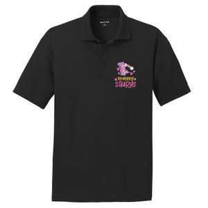 Mommy Saurus Rex Dinosaur PosiCharge RacerMesh Polo