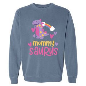 Mommy Saurus Rex Dinosaur Garment-Dyed Sweatshirt