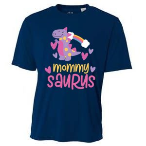 Mommy Saurus Rex Dinosaur Cooling Performance Crew T-Shirt