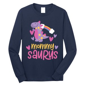 Mommy Saurus Rex Dinosaur Long Sleeve Shirt