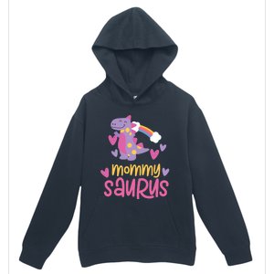 Mommy Saurus Rex Dinosaur Urban Pullover Hoodie