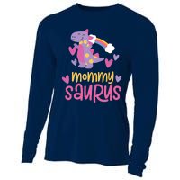 Mommy Saurus Rex Dinosaur Cooling Performance Long Sleeve Crew