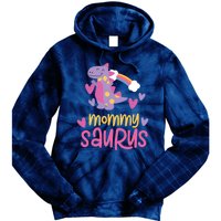 Mommy Saurus Rex Dinosaur Tie Dye Hoodie