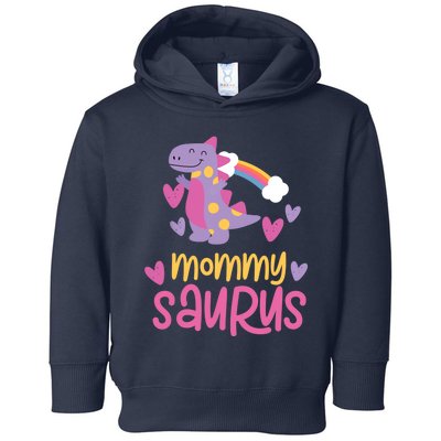 Mommy Saurus Rex Dinosaur Toddler Hoodie