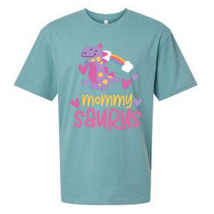 Mommy Saurus Rex Dinosaur Sueded Cloud Jersey T-Shirt