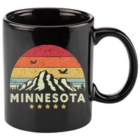 Minnesota Shirt. Retro Style MN, USA 11oz C Handle Ceramic Mug