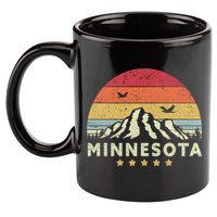 Minnesota Shirt. Retro Style MN, USA 11oz C Handle Ceramic Mug