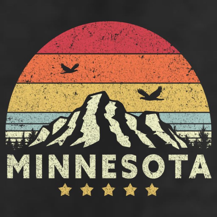 Minnesota Shirt. Retro Style MN, USA 11oz C Handle Ceramic Mug