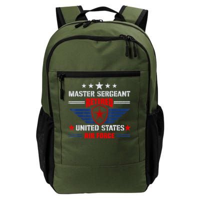 Master Sergeant Retired Air Force Military Retirement Daily Commute Backpack