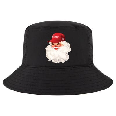 Maga Santa Retro Santa Maga Hat Funny Trump Christmas Gift Cool Comfort Performance Bucket Hat