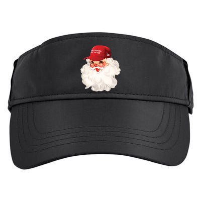 Maga Santa Retro Santa Maga Hat Funny Trump Christmas Gift Adult Drive Performance Visor