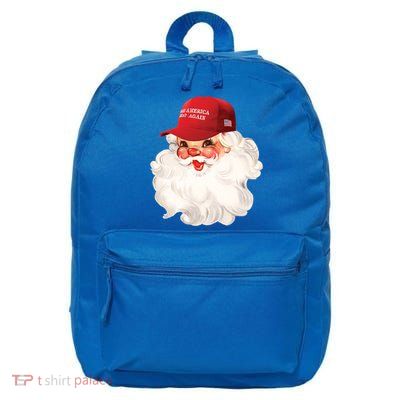 Maga Santa Retro Santa Maga Hat Funny Trump Christmas Gift 16 in Basic Backpack