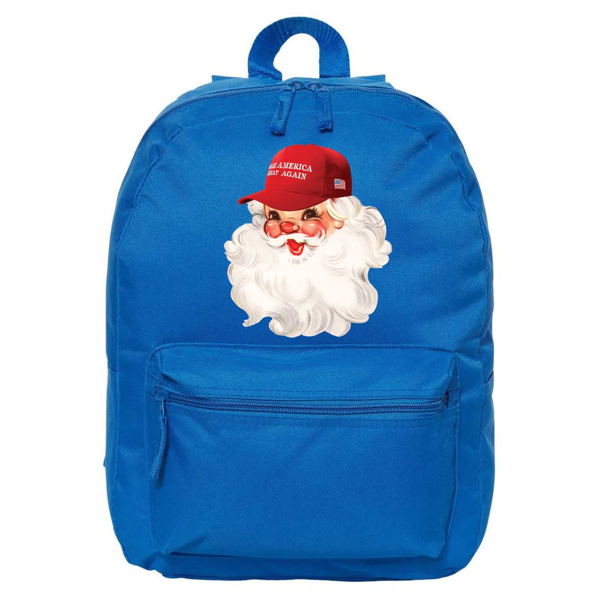 Maga Santa Retro Santa Maga Hat Funny Trump Christmas Gift 16 in Basic Backpack