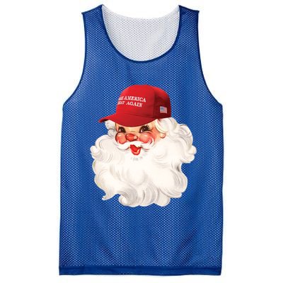 Maga Santa Retro Santa Maga Hat Funny Trump Christmas Gift Mesh Reversible Basketball Jersey Tank