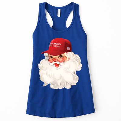 Maga Santa Retro Santa Maga Hat Funny Trump Christmas Gift Womens Tank Top